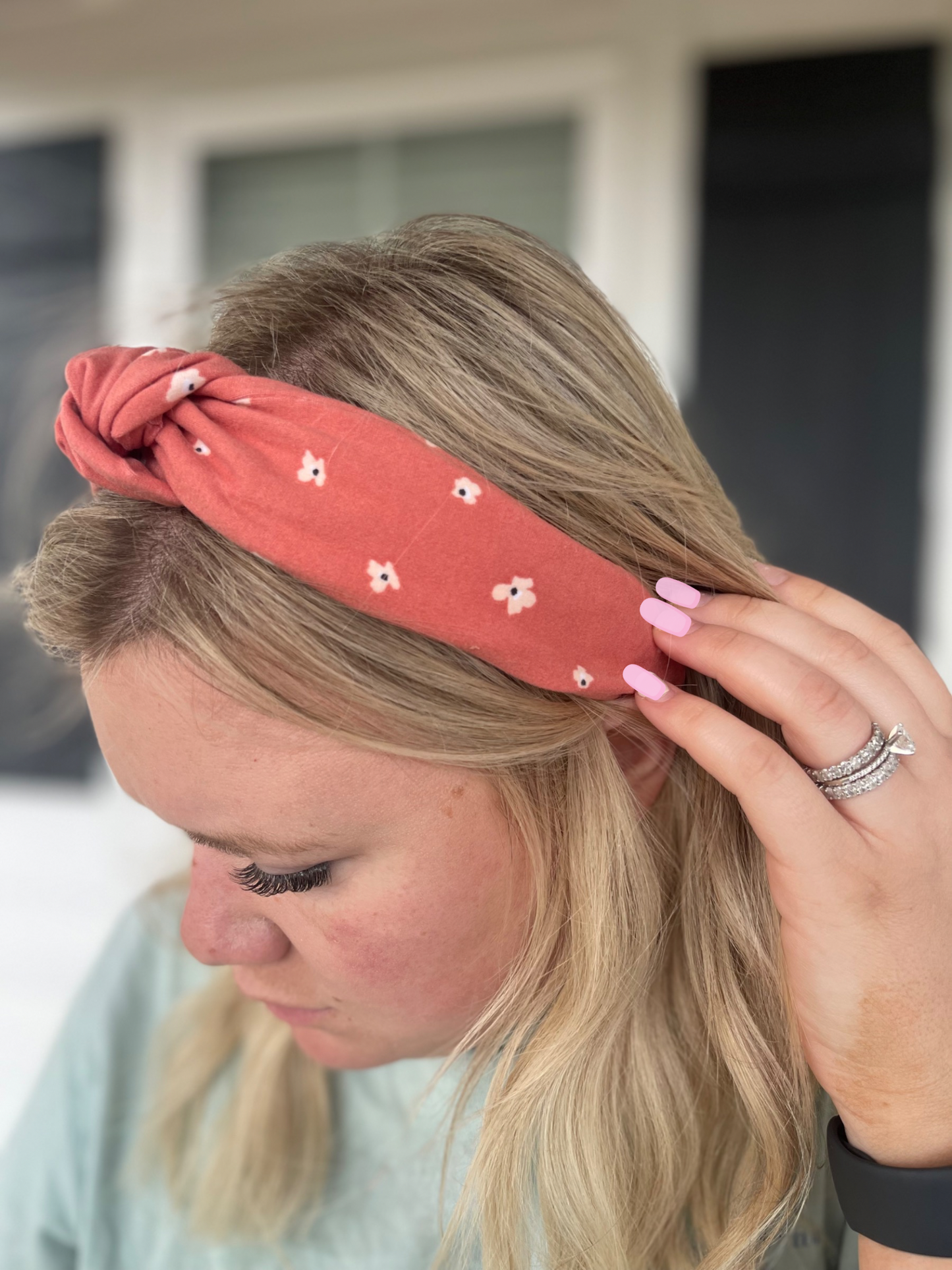 Burnt Floral Headband