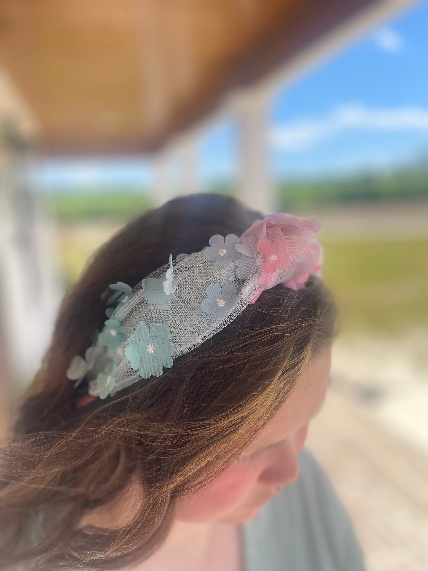 Pastel Tulle Floral Headband