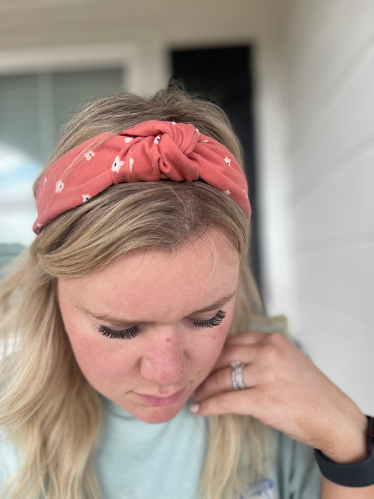 Burnt Floral Headband